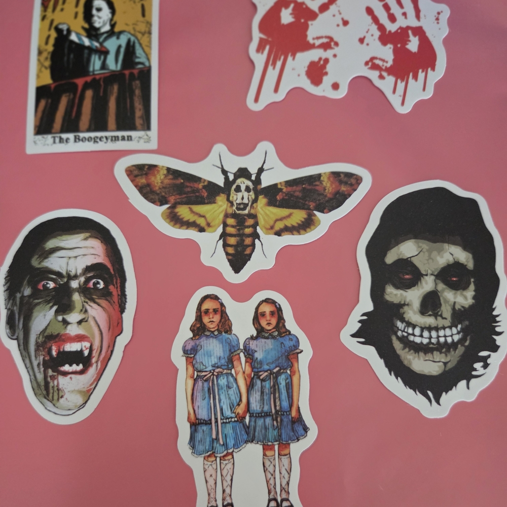 Horror Themed Sticker Set